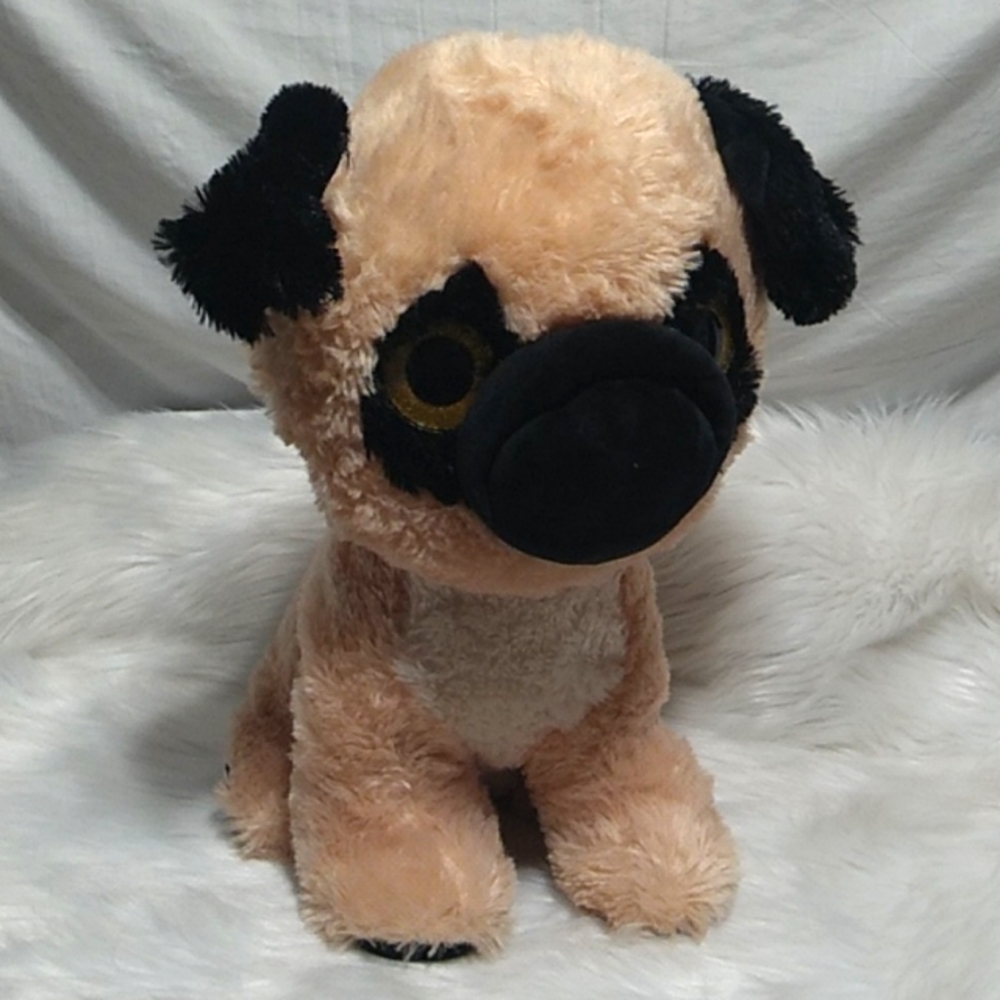 SALE! RARE! Goffa Large Pug Stuffed Dog Hard To Find